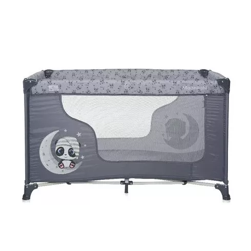 Lorelli Moonlight 1 fix utazóágy - Cool Grey Pandas