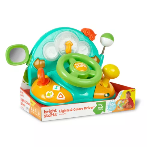 BRIGHT STARTS Zenélő kormánykerék játék t Lights & Colors Driver™ 6hó+