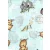 Mintás textil pelenka 1db-os - Mama és kicsinyei kék