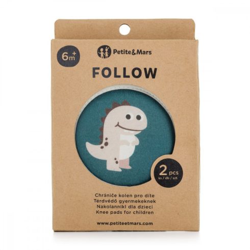 P&M Elasztikus térdvédők Follow Misty Green