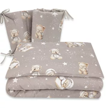   Baby Shop 3 részes ágynemű garnitúra - Jó Éjszakát bézs