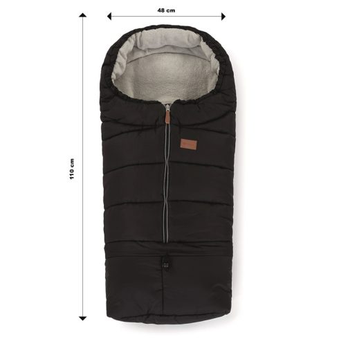 PETITE&MARS Téli szett Jibot 3in1 bundazsák + kézmelegítő kesztyű babakocsira - Jasie Quiet Grey