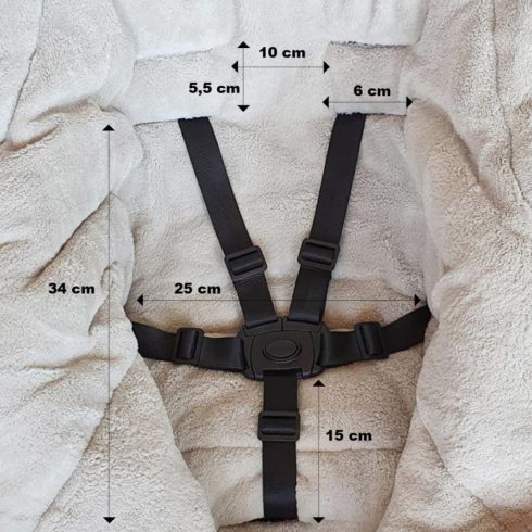 P&M Jibot állítható bundazsák 3in1 babakocsira - Dusty Pink