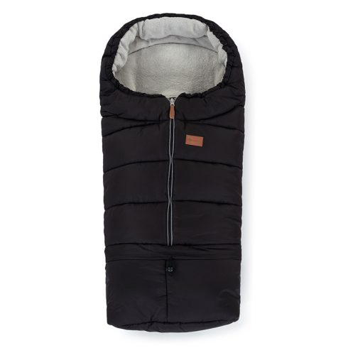 PETITE&MARS Téli szett Jibot 3in1 bundazsák + kézmelegítő kesztyű babakocsira - Jasie Ink Black