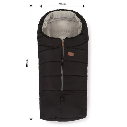 P&M Jibot állítható bundazsák 3in1 babakocsira - Black
