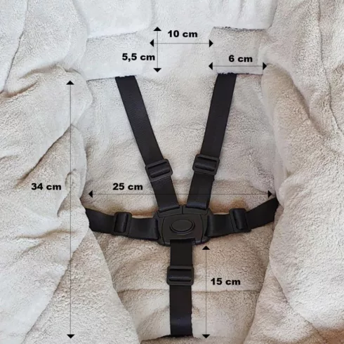 P&M Jibot állítható bundazsák 3in1 babakocsira - Black
