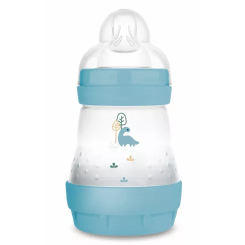 MAM Anti-Colic Matt cumisüveg 160ml 0hó+  Kék Dinó 