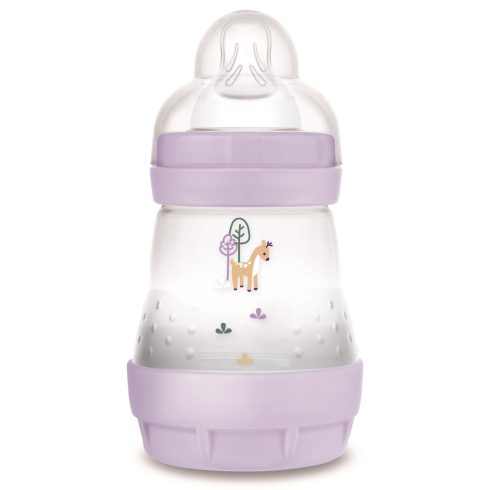 MAM Anti-Colic Matt cumisüveg 160ml 0hó+ Lila Zsiráf 