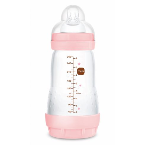 Mam 260 ml  Anti-Colic 2+ cumisüveg - Rózsaszín kacsa