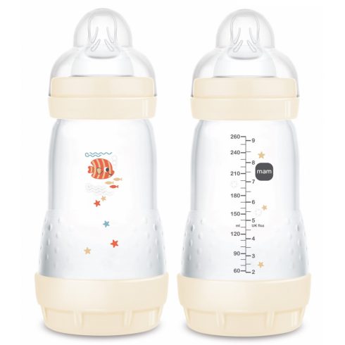 Mam 260 ml  Anti-Colic 2+ cumisüveg - Púder halacska