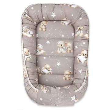Baby Shop babafészek 55x75 cm - Jó Éjszakát bézs