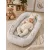 Baby Shop babafészek 55x75 cm - Jó Éjszakát szürke 