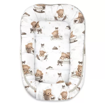 Baby Shop babafészek 55x75 cm - Mackó álom bézs