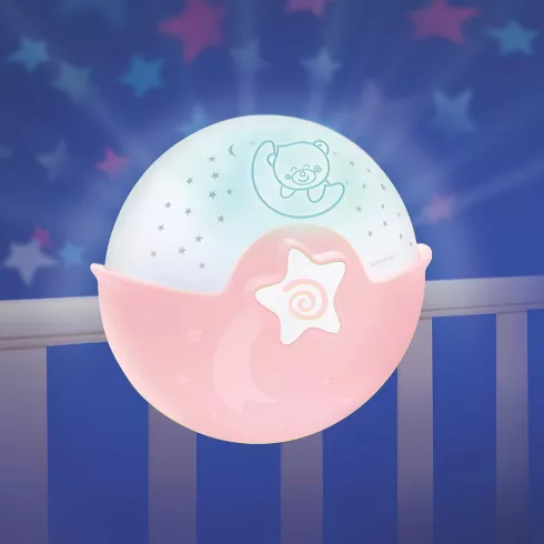 Infantino éjjeli fény és projektor - pink 