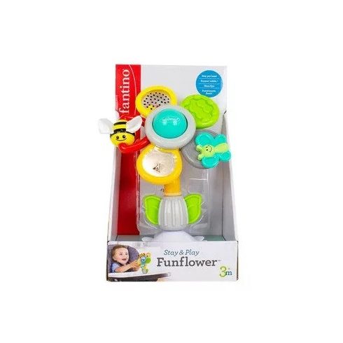 Infantino Stay & Play Sunflower tapadókorongos készségfejlesztő játék