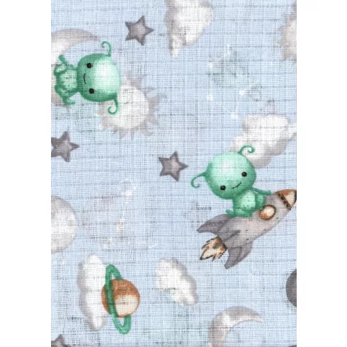 Mintás textil pelenka 1db-os - Marslakócska