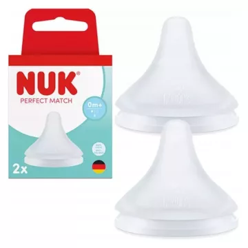 Nuk Perfect Match szilikon etetőcumi 0+hó 2 db - S méret