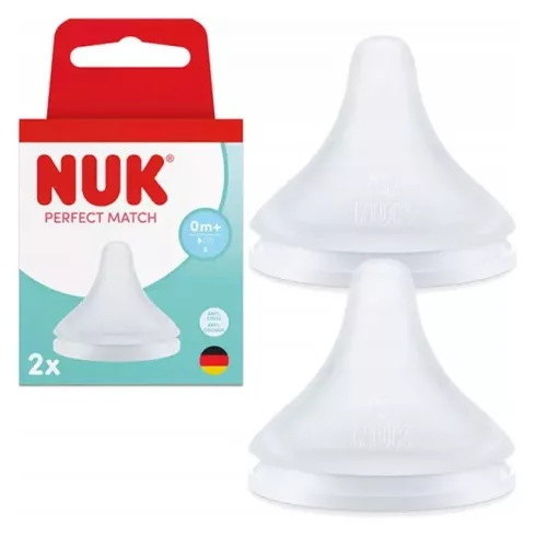 Nuk Perfect Match szilikon etetőcumi 0+hó 2 db - S méret
