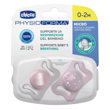   Chicco PhysioForma® Micro éjszakai minicumi 0-2 hó (2 db) - rózsaszín