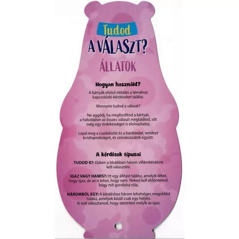 Tudod a választ? - Állatok 