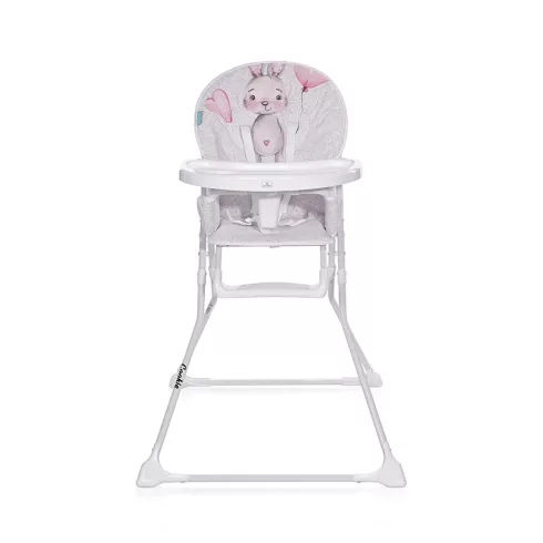Lorelli Cookie fix etetőszék - Noble grey&pink rabbit 