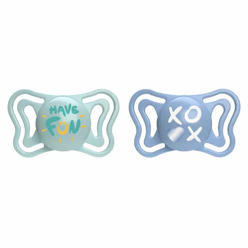 Chicco Physio Forma Light szilikon cumi 2 db, 6-16 hó zöld/kék