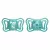 Chicco Physio Forma Light szilikon cumi 2 db, 16-36 hó - menta 