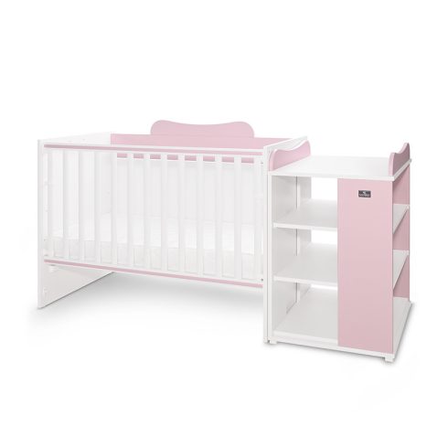 Lorelli Multi kombi ágy - White Orchid Pink 