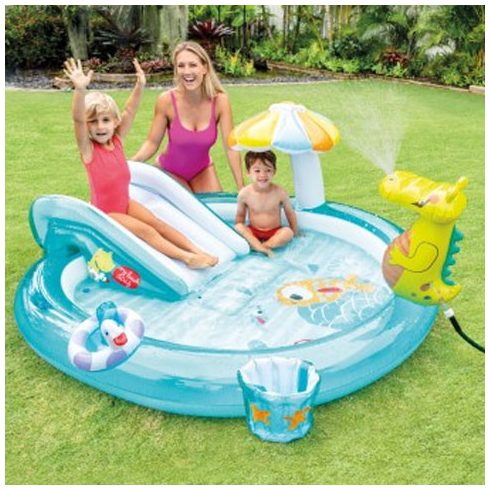 Intex Aligátoros játszómedence 201x170x84 cm