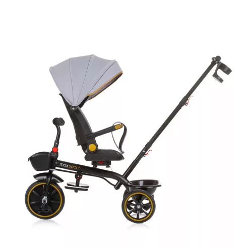 Chipolino Max Sport tricikli kupolával - Ash Grey -klón