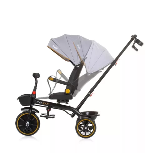 Chipolino Max Sport tricikli kupolával - Ash Grey -klón