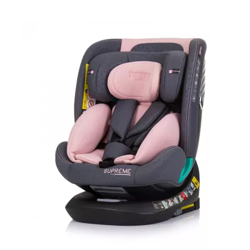Chipolino Supreme autósülés Isofix 40-150cm - Flamingo 