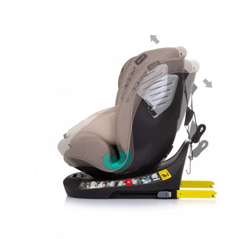 Chipolino Supreme autósülés Isofix 40-150cm - Macadamia 