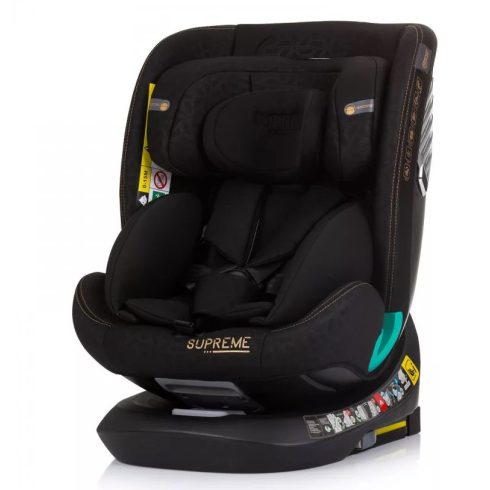 Chipolino Supreme autósülés Isofix 40-150cm - Obsidian 