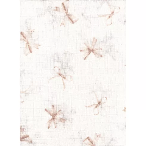 Mintás textil pelenka 1db-os - Bézs masni