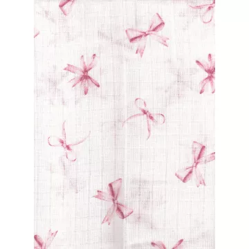 Mintás textil pelenka 1db-os - Rózsaszín masni