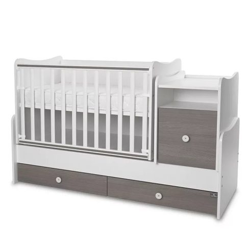 Lorelli Trend PLUS kombi ágy 70x165 - White & Caffe ÚJ
