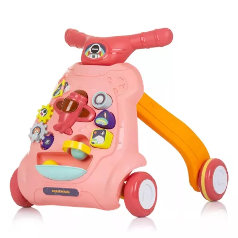 Chipolino Plane zenélő járássegítő - Pink