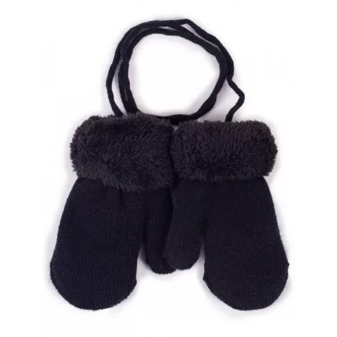 Yo! Bébi téli kesztyű 10 cm - Fekete
