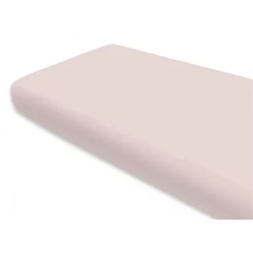   Baby Shop pamut,gumis lepedő 80*160 cm  - púder rózsaszín