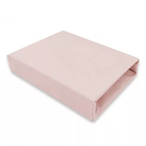 Baby Shop pamut,gumis lepedő 80*160 cm  - púder rózsaszín