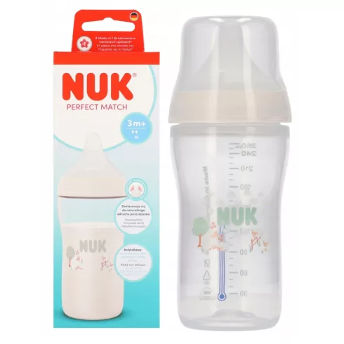 NUK Perfect Match Temperature Control cumisüveg 260 ml 3+hó - Bárány