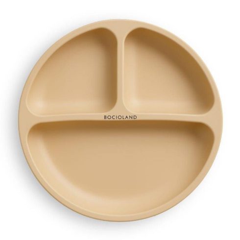 Bocioland szilikon osztott tányér tapadókoronggal  6m+ bézs