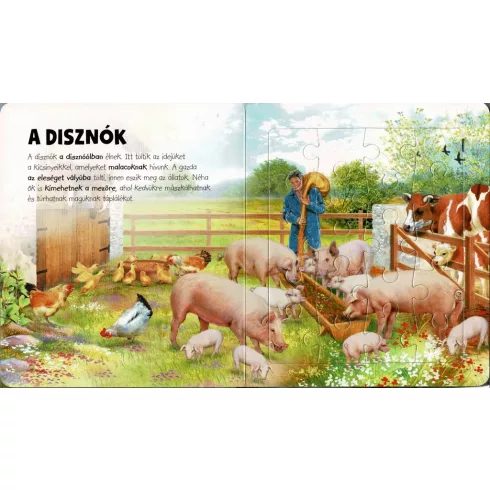 Szuper puzzle - A tanya állatai