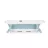   Chipolino Isla összecsukható kád hálós babatartóval 81 cm - Blue