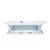 Chipolino Isla összecsukható kád hálós babatartóval 81 cm - Blue