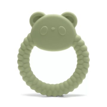 Lorelli Panda természetes szilikon rágóka - Fresh Green 
