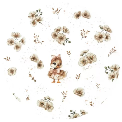 Baby Shop ágynemű huzat 90*120cm - bézs kacsa 