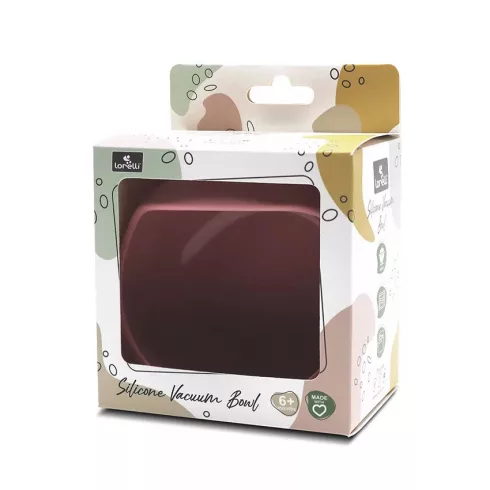 Lorelli Természetes szilikon tál - Deep Pink 