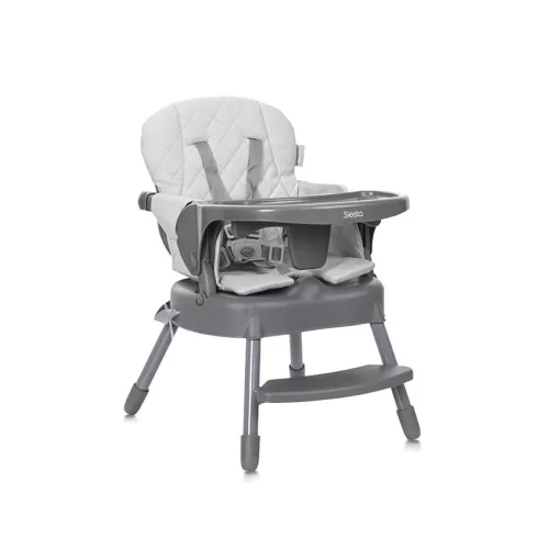 Lorelli Siesta 3az1-ben fix etetőszék - Grey Leather